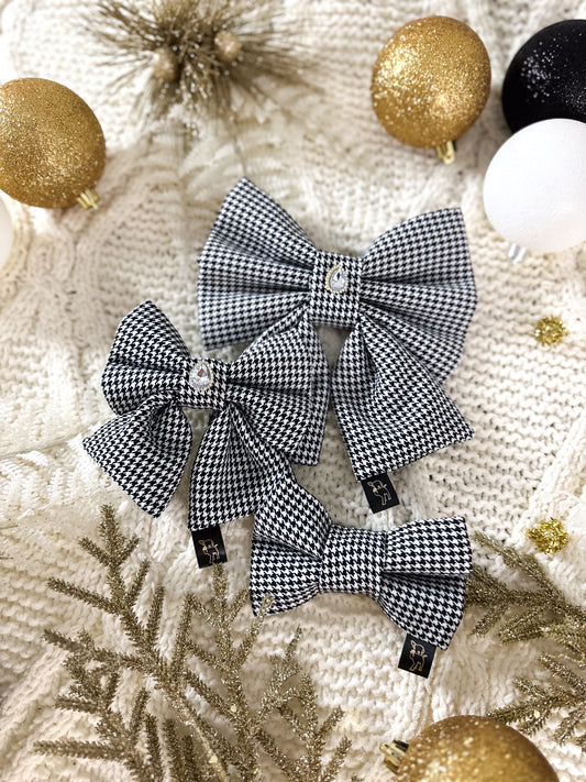 Hounds tooth Sailor Bow and Bowtie